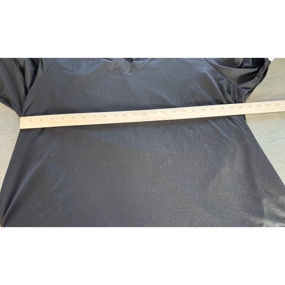 Shein Curve Womens Black & White V-Neck Long-Sleeve Striped Top - 2XL - Picture 5 of 6